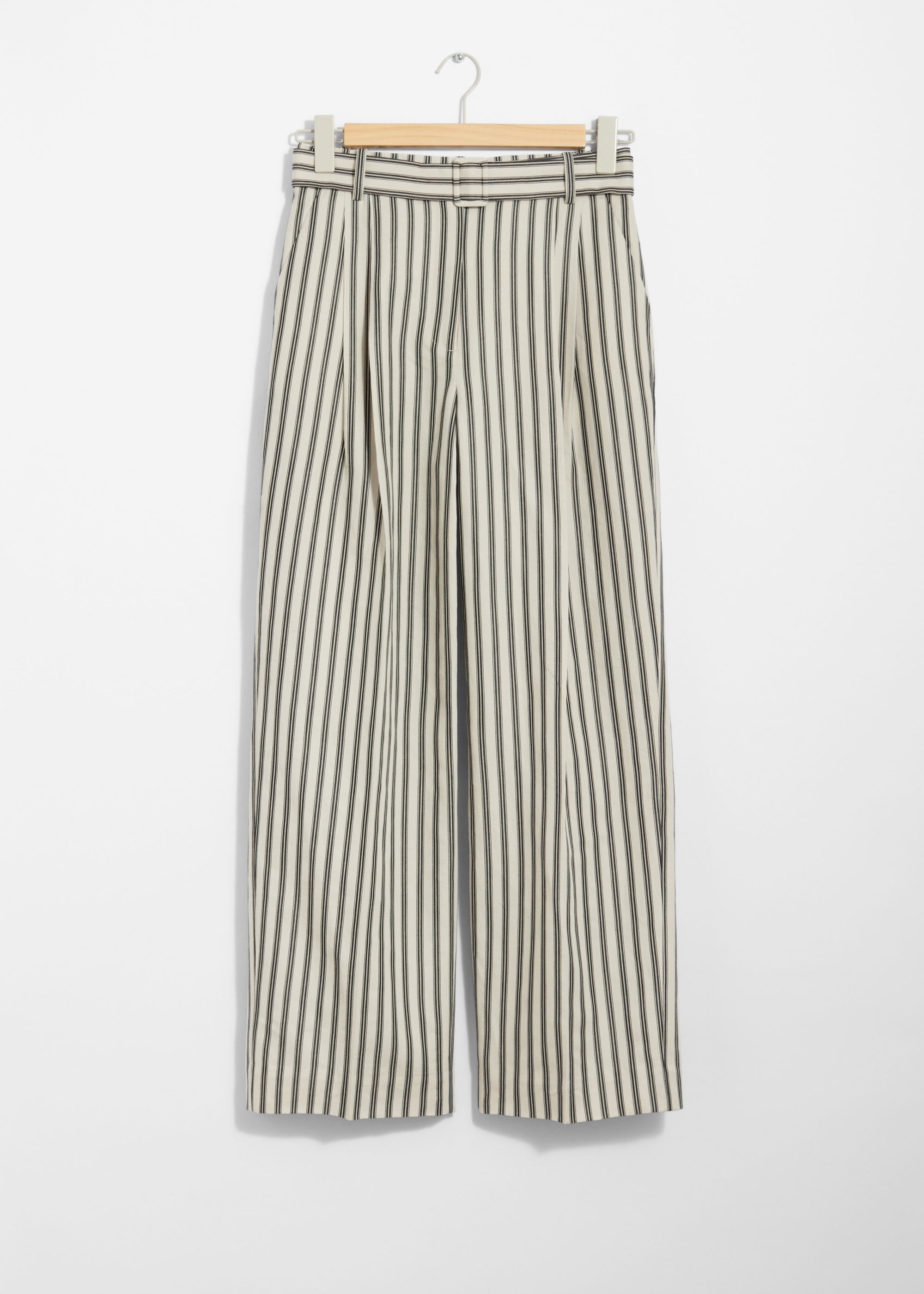 & Other Stories - Paul Striped Trouser - Beige -