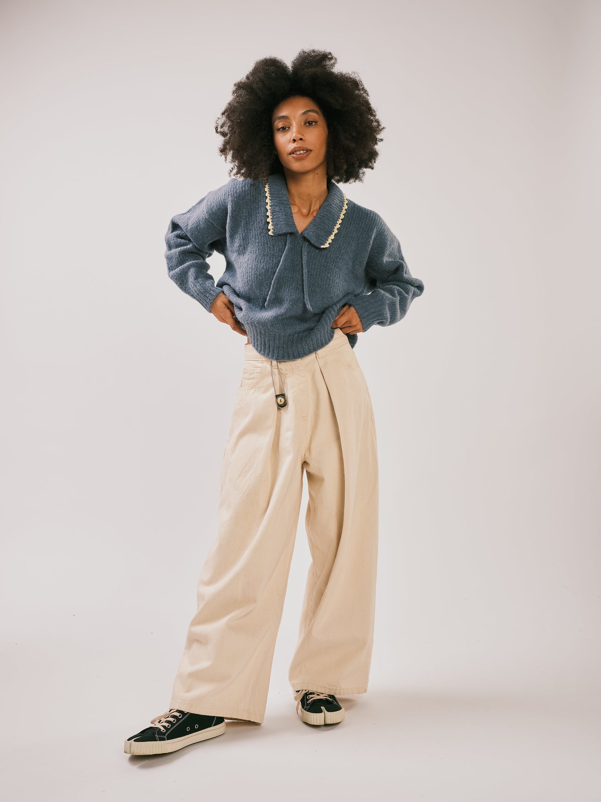DEGEN - Maya Sweater - Lake -