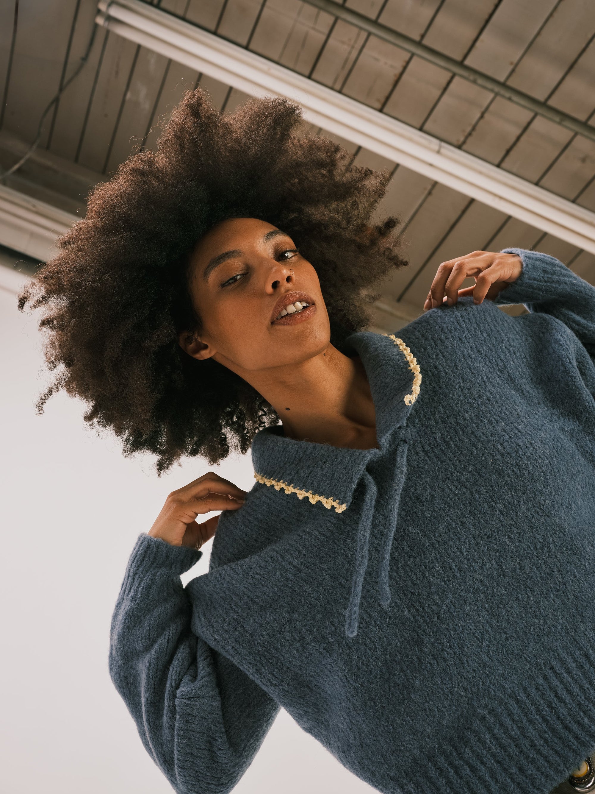 DEGEN - Maya Sweater - Lake -