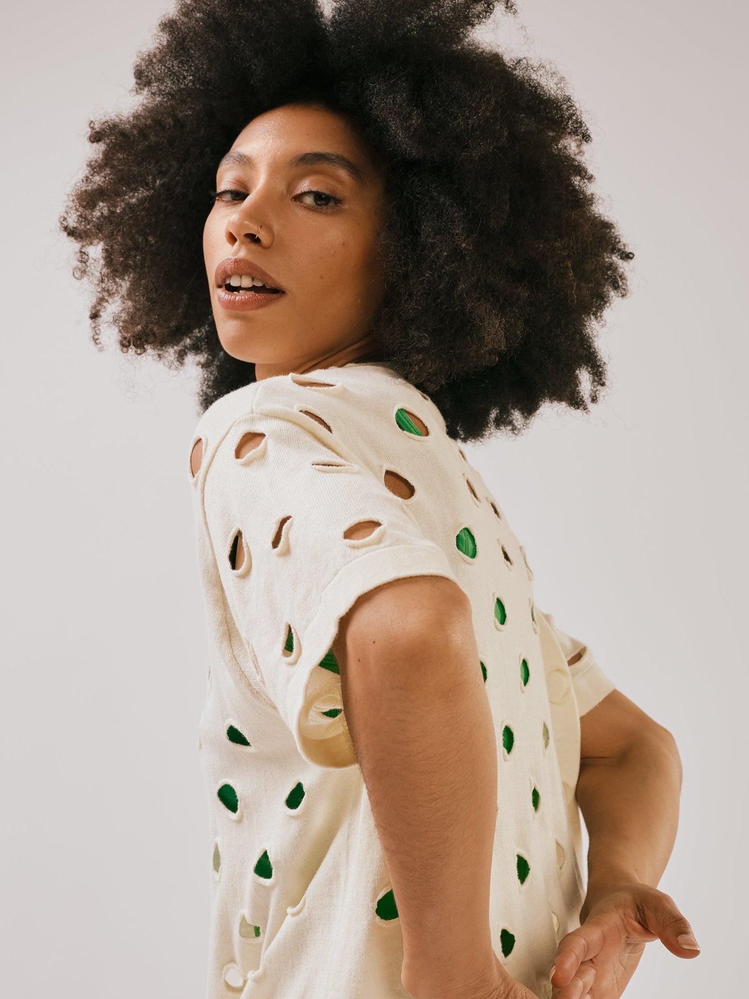 DEGEN - Bind Off Tee - Cloud -