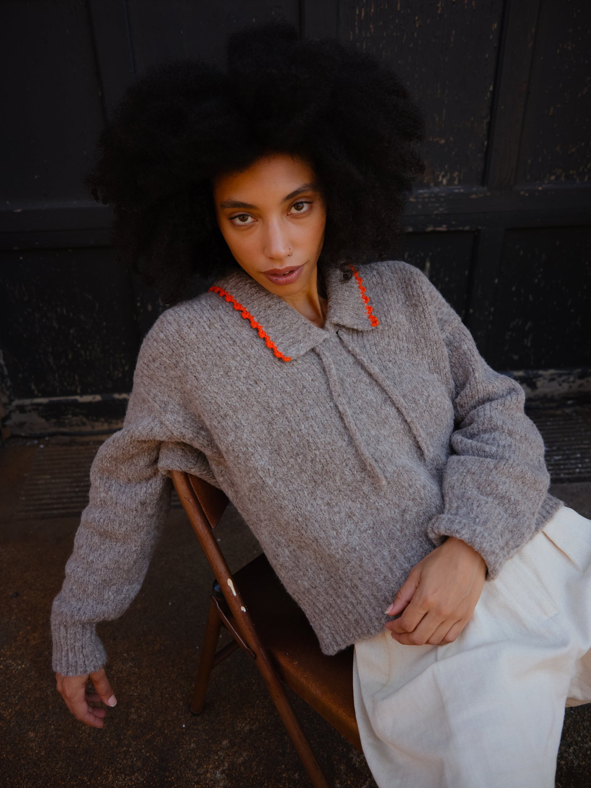 DEGEN - Maya Sweater - Cedar -