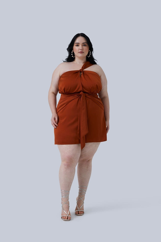 GIA/irl - Maya Mini Dress - Rust -