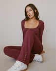 Rat Boi - Butterfly Snap Pant - Boysenberry -