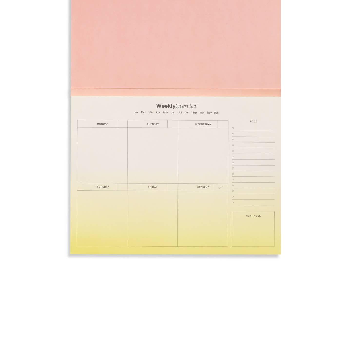 Papier - Weekly Desk Planner, Undated - Fresh Growth -