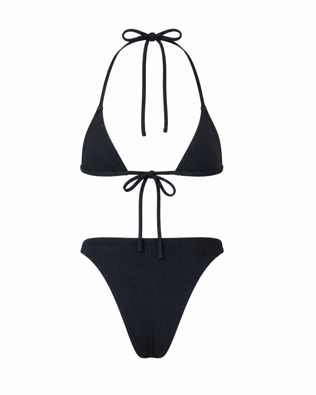 Noserider Surf Club - Triangle Surf Bikini Top in Java Rib -
