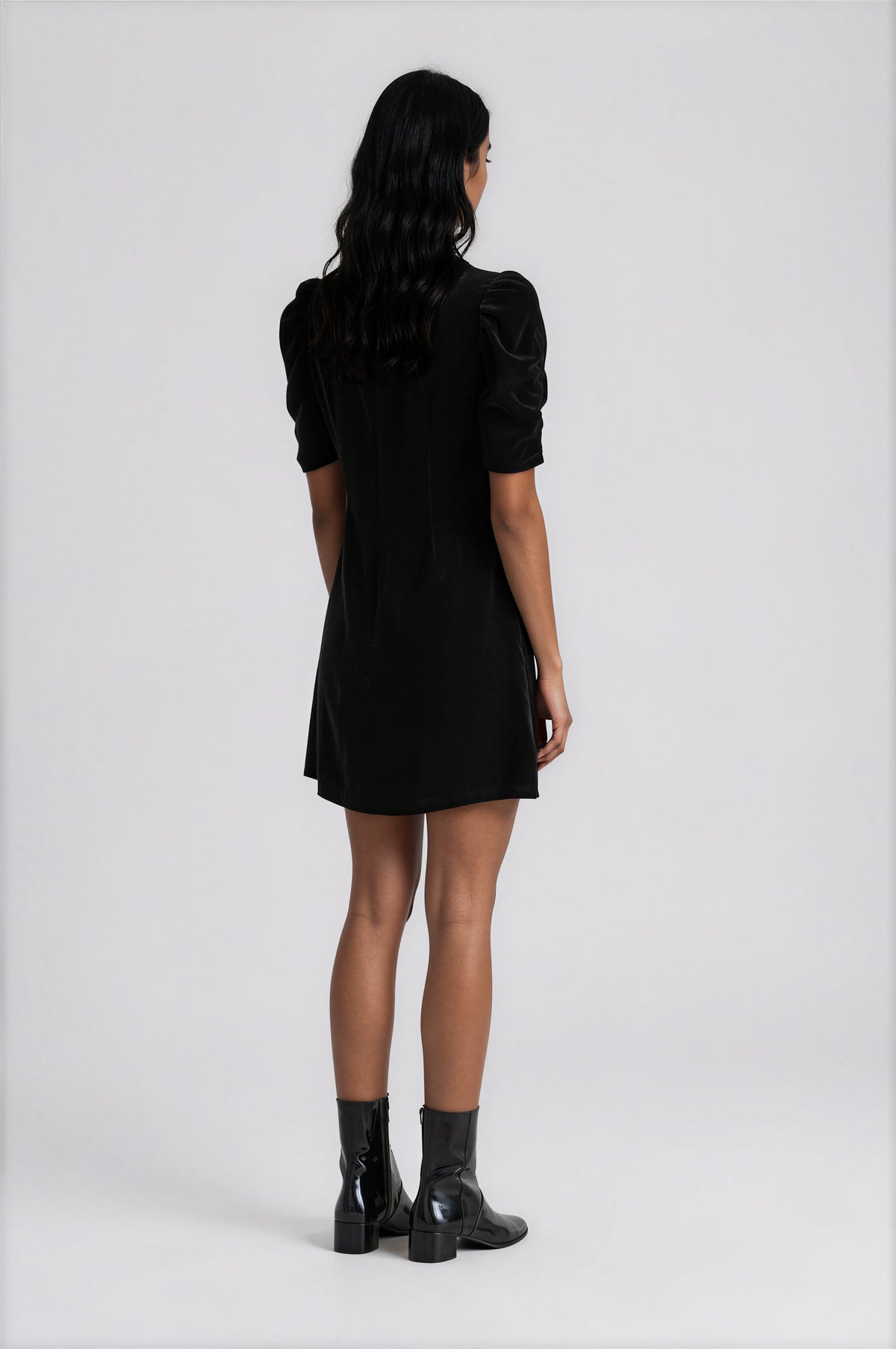 & Other Stories - Elie Velvet Dress - Black -
