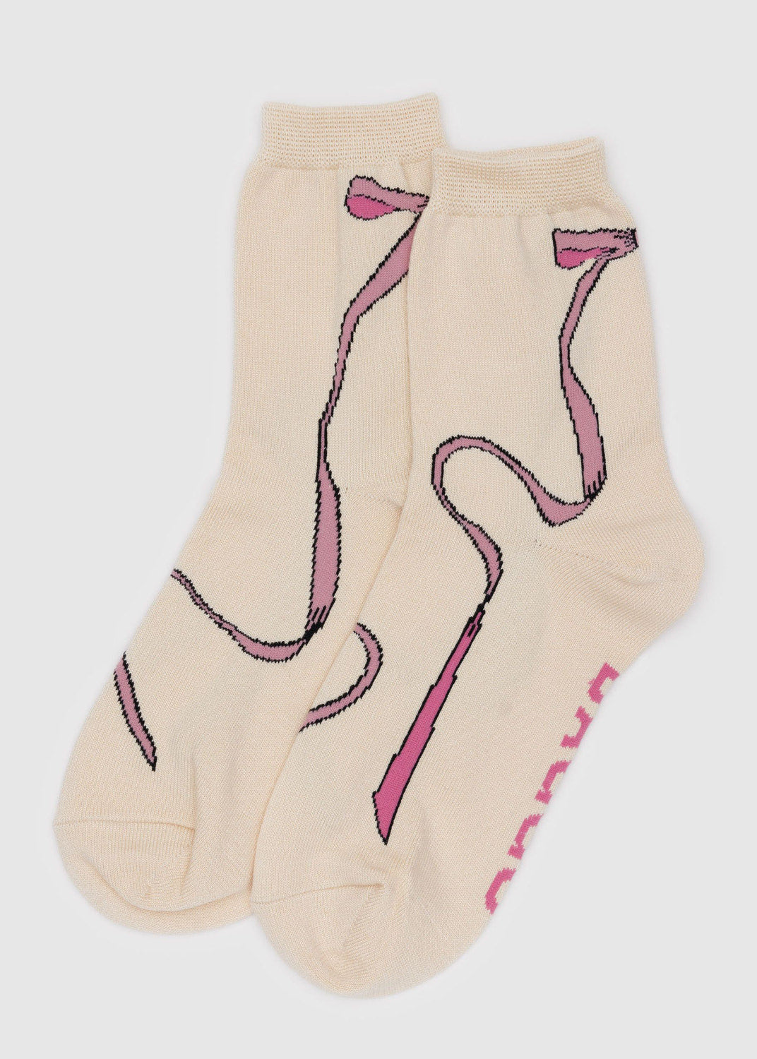 Baggu - Crew Sock - Pink Bow -