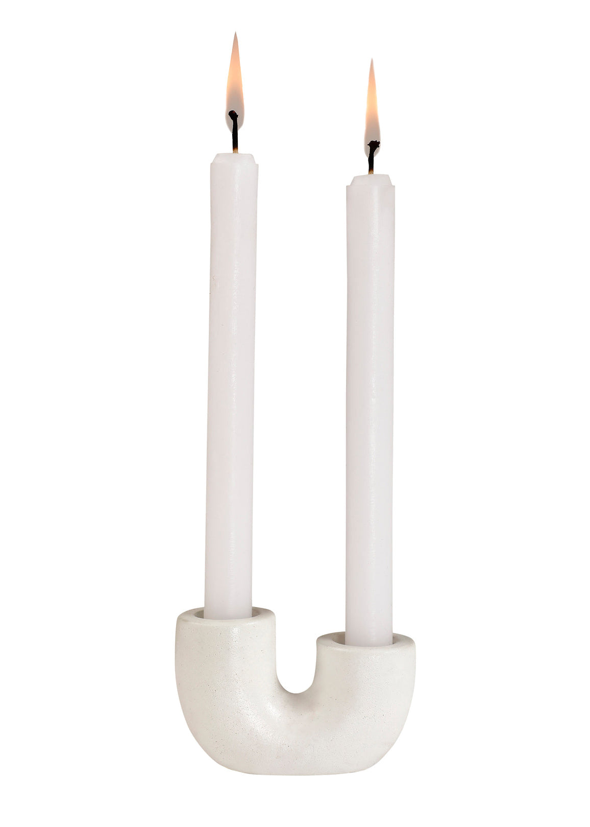Casa Amarosa - Nordic U Shaped Candle Holder - Ivory -
