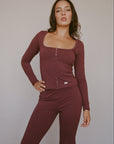 Rat Boi - Butterfly Snap Top - Boysenberry -