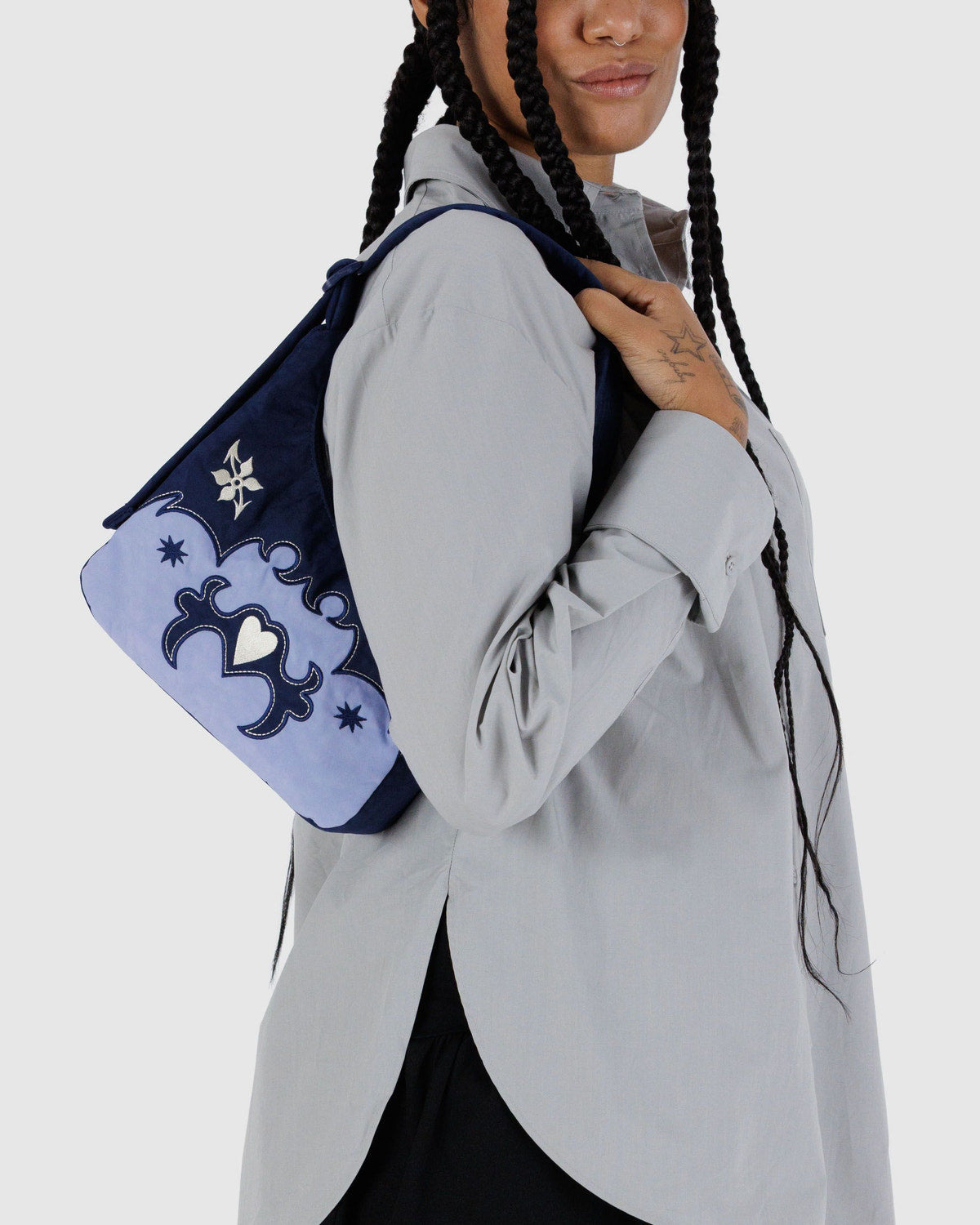 Baggu - Mini Nylon Shoulder Bag - Western Appliqué -