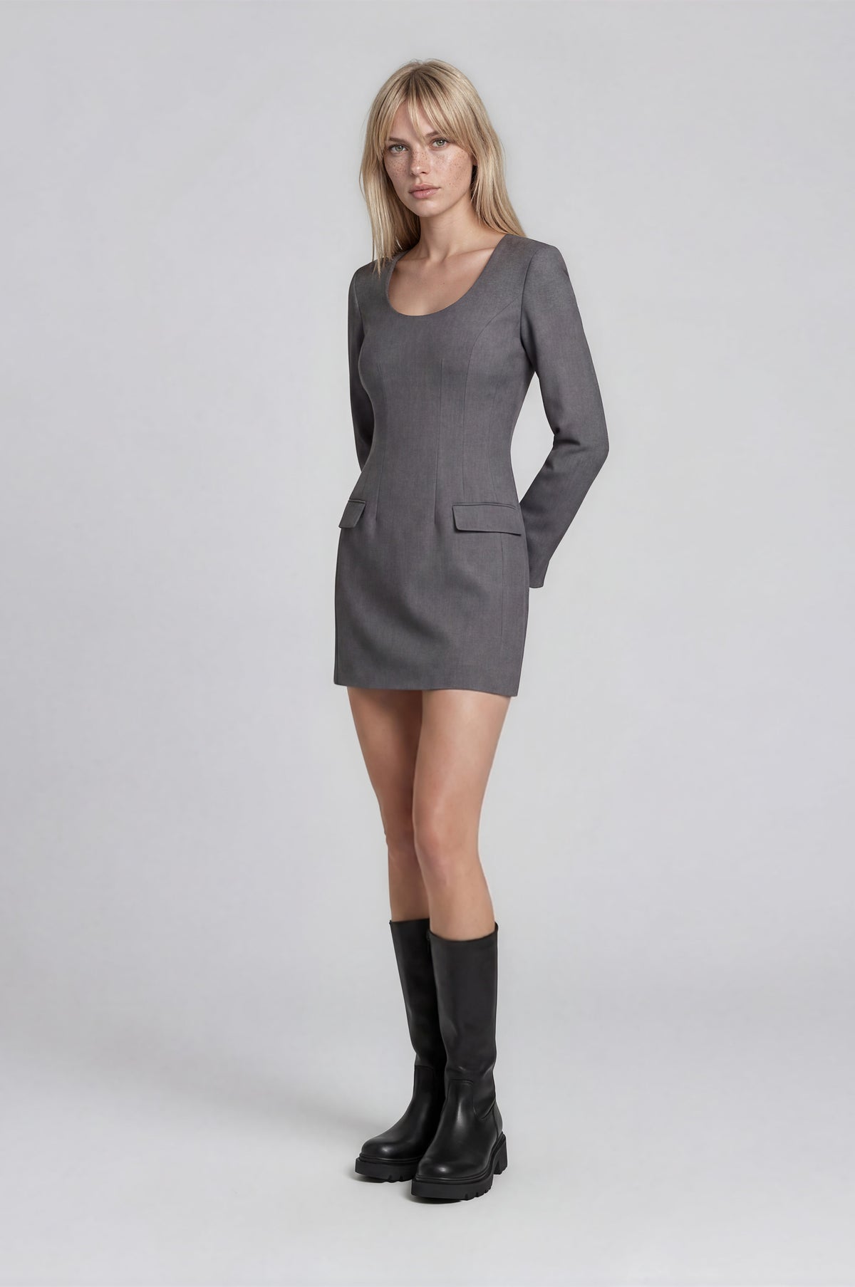& Other Stories - Addy Dress - Grey -