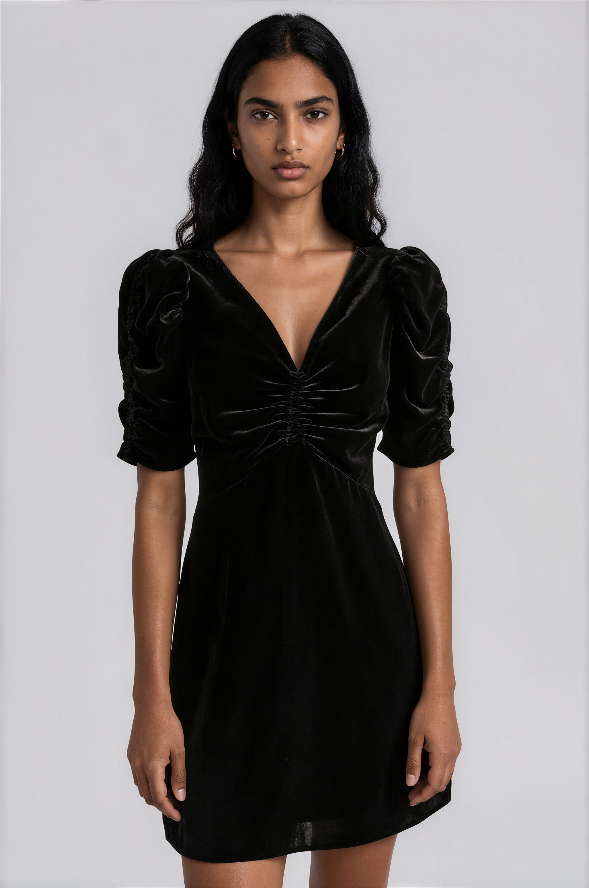 & Other Stories - Elie Velvet Dress - Black -