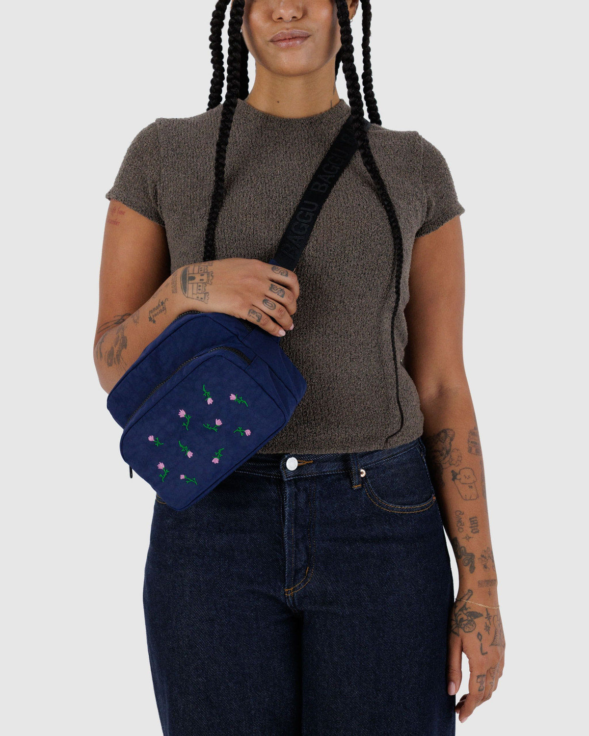 Baggu - Fanny Pack - Embroidered Wildflower -