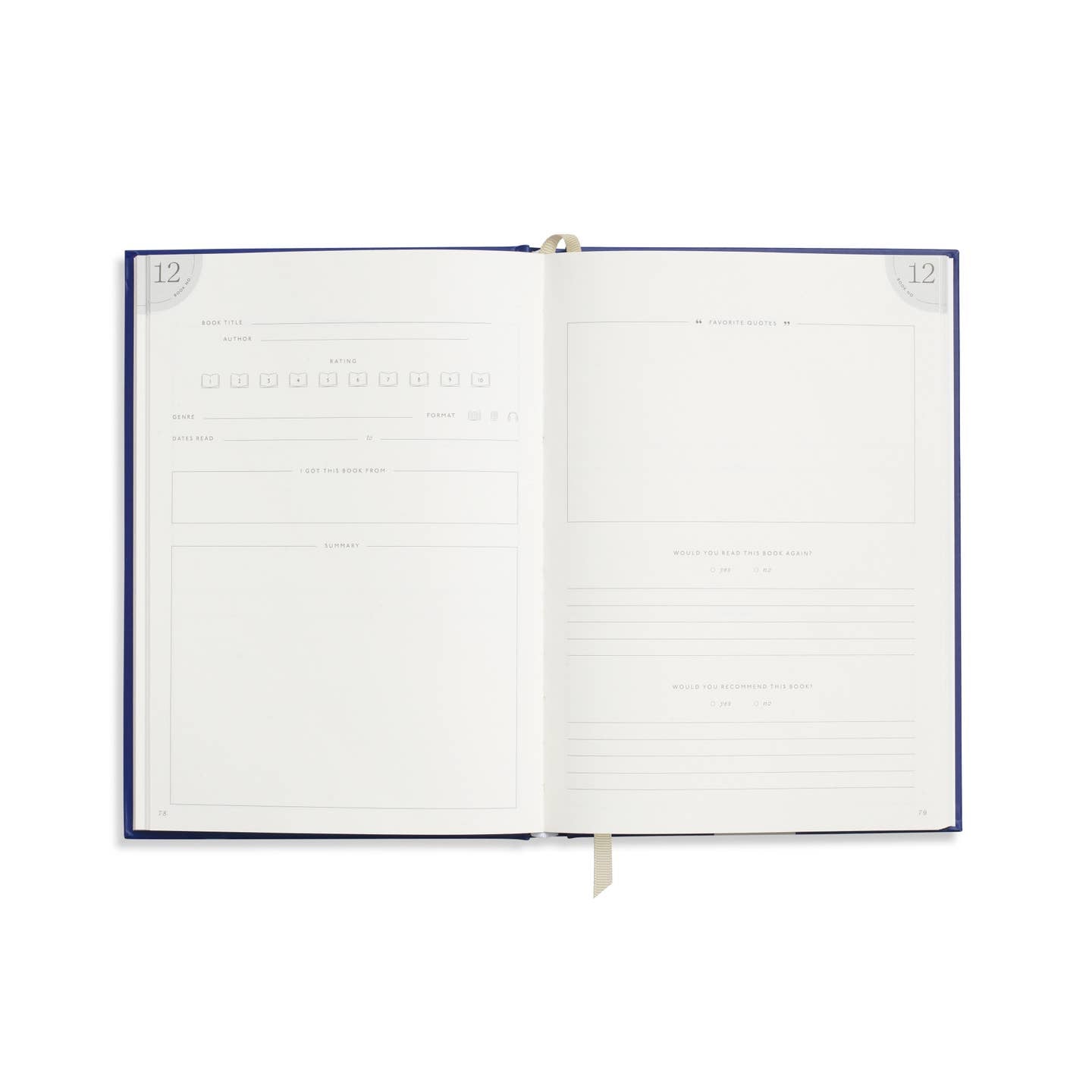 Papier - Hardcover Guided Reading Journal - The Midnight Hour -