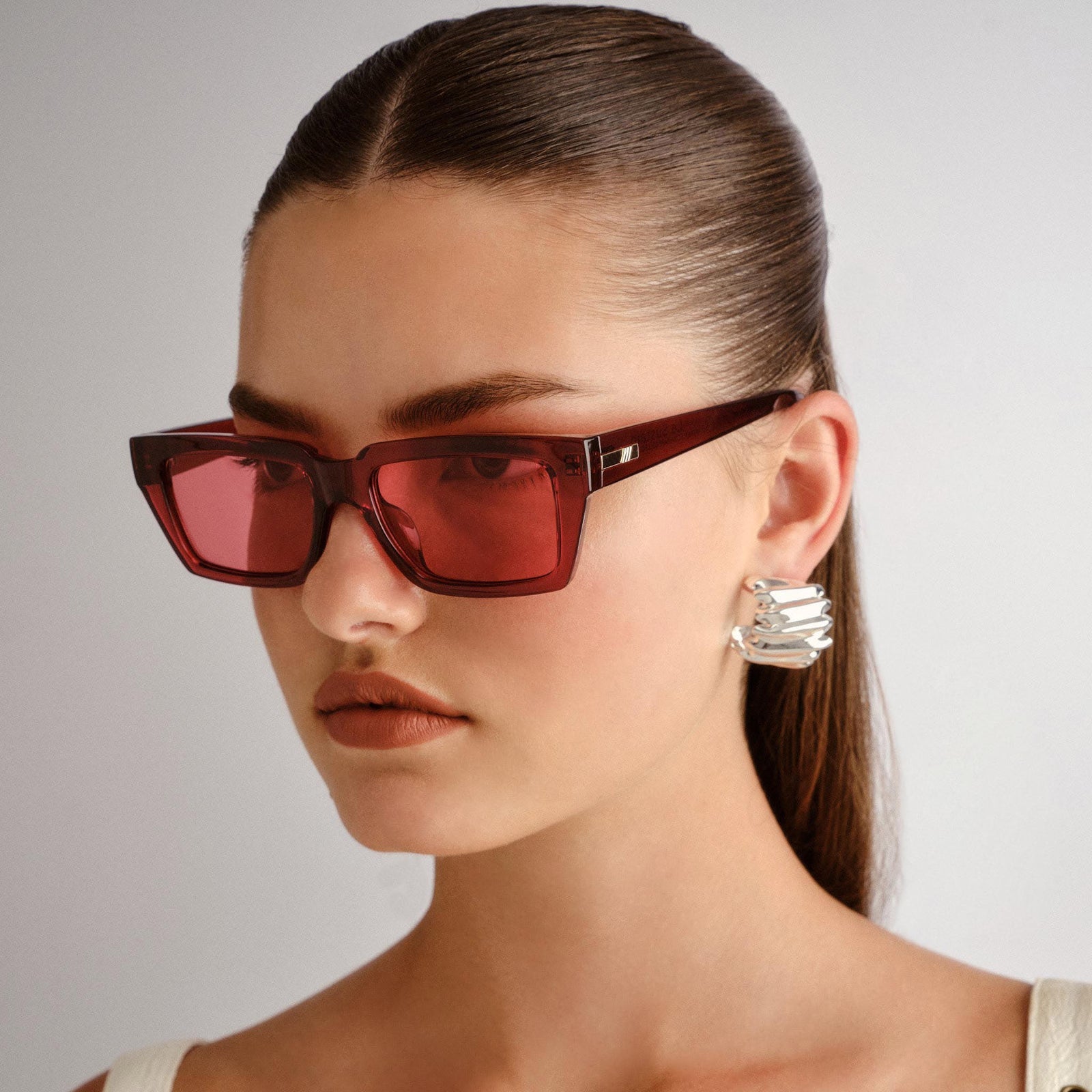 Le Specs - Nocturnal Habit Sunglasses - Vermilion -