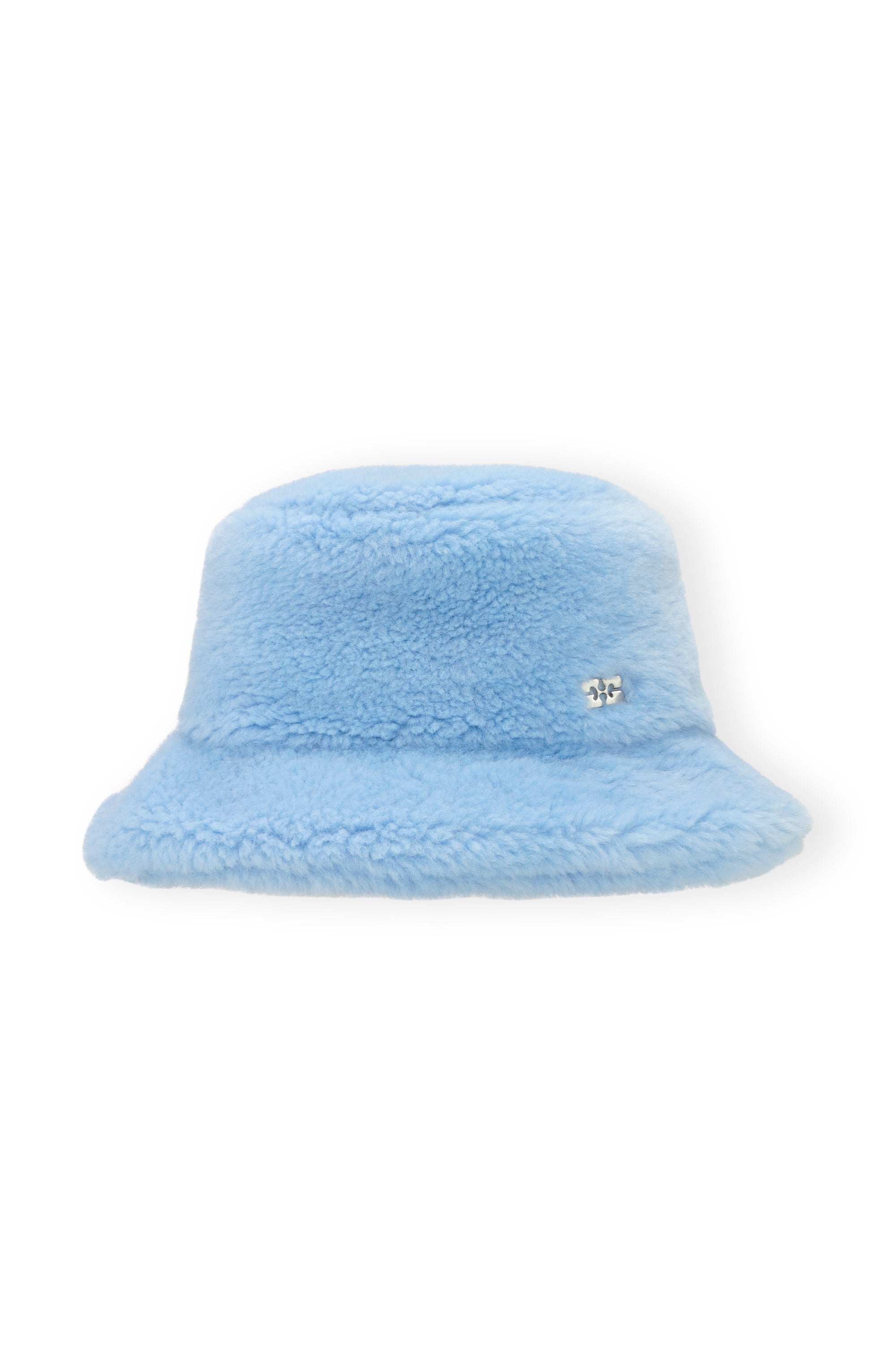 Ganni - Recycled Tech Bucket Hat Fur - Light Blue Vintage -