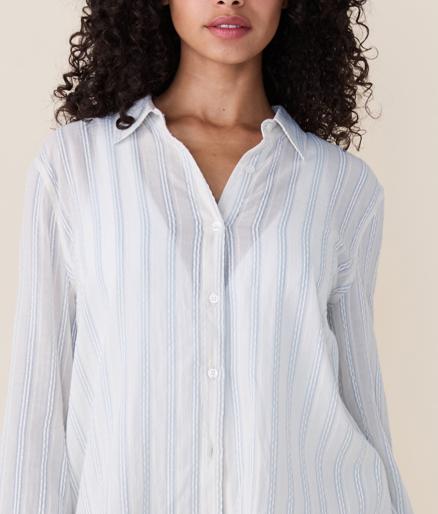 Richer Poorer - The Harbor Button Up - Feather -