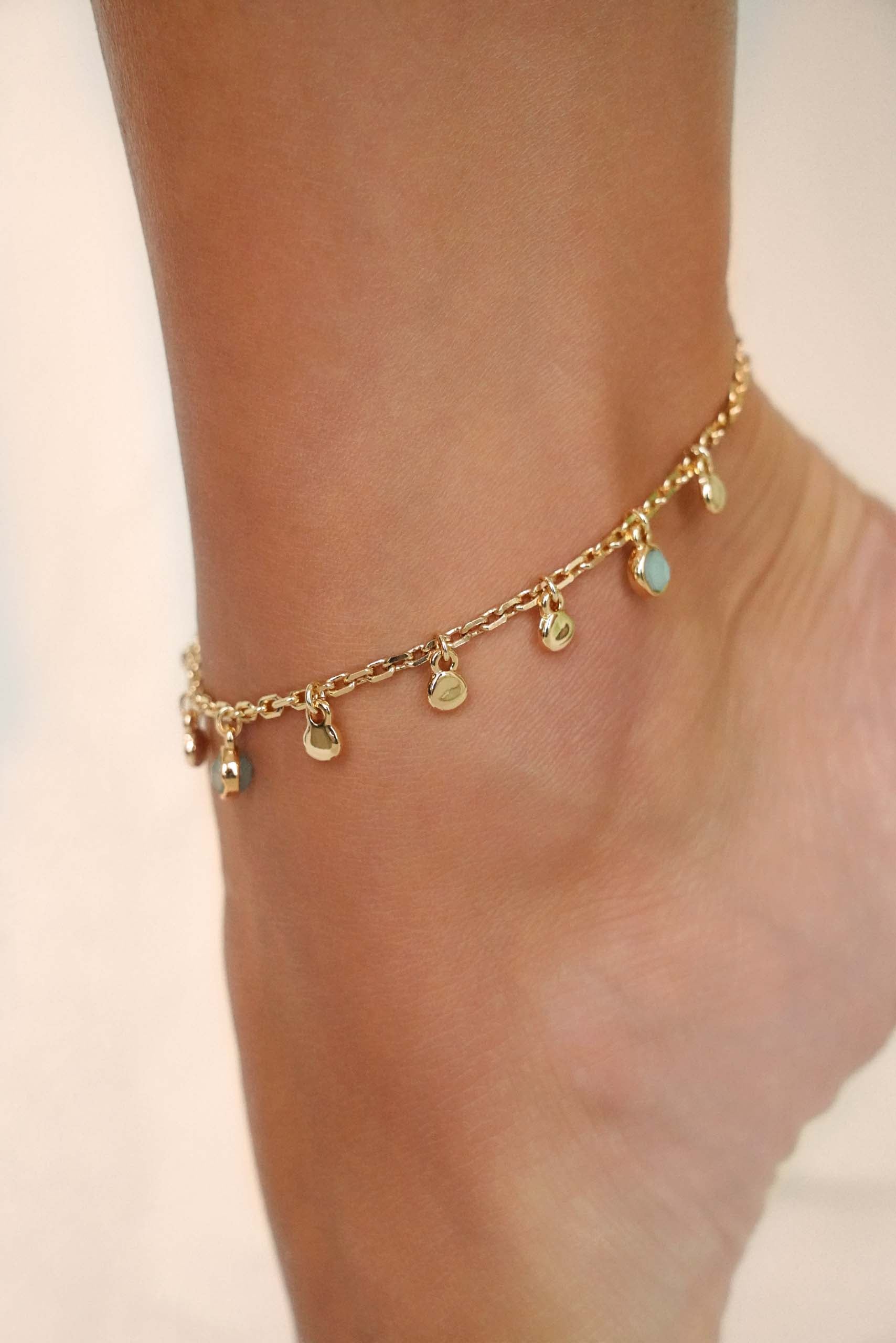 Ettika - Sea Glass Anklet -