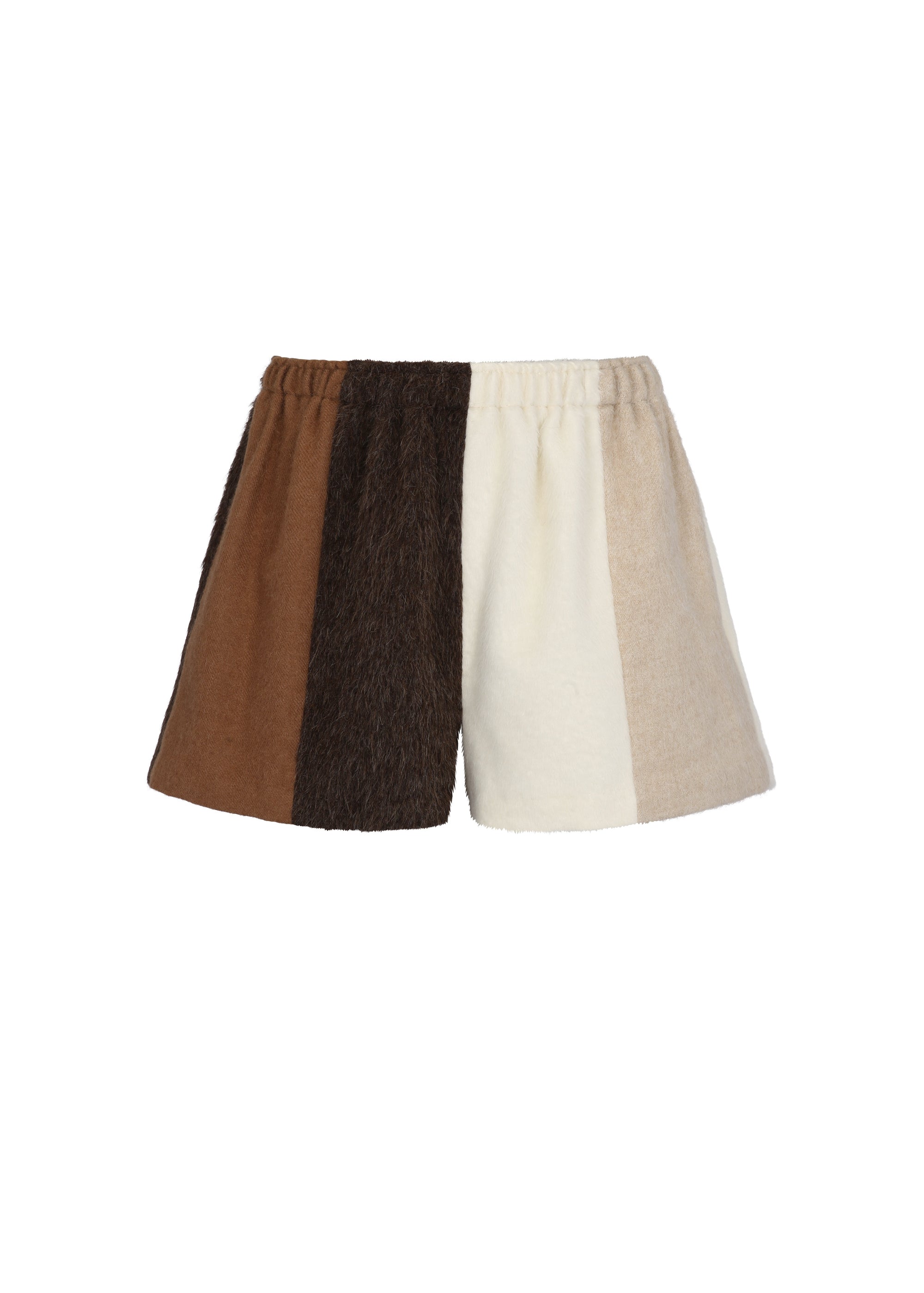 Loti - Alana Boxer Shorts - Brown Patchwork -