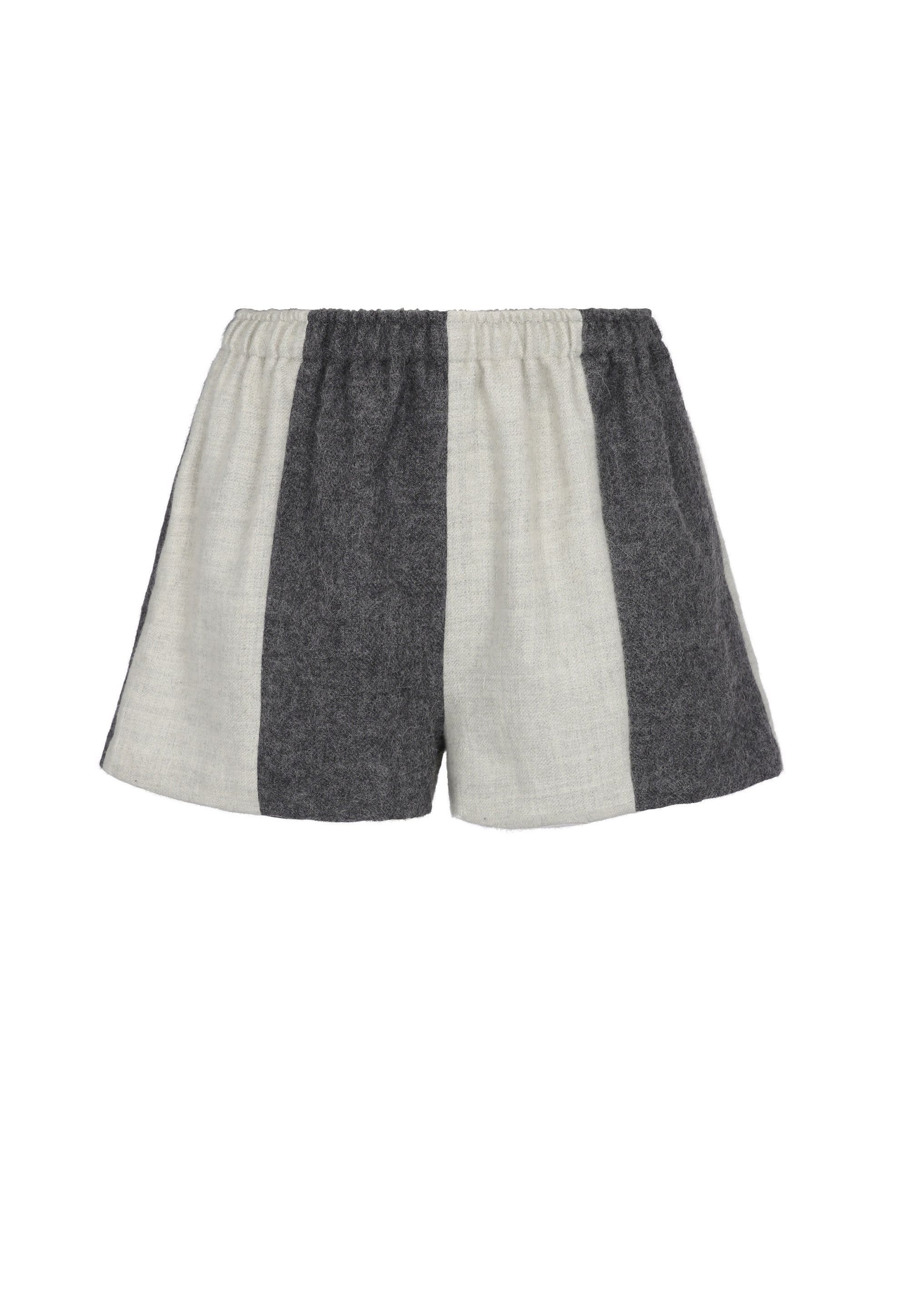 Loti - Alana Boxer Shorts - Grey Patchwork -