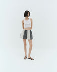 Loti - Alana Boxer Shorts - Grey Patchwork -