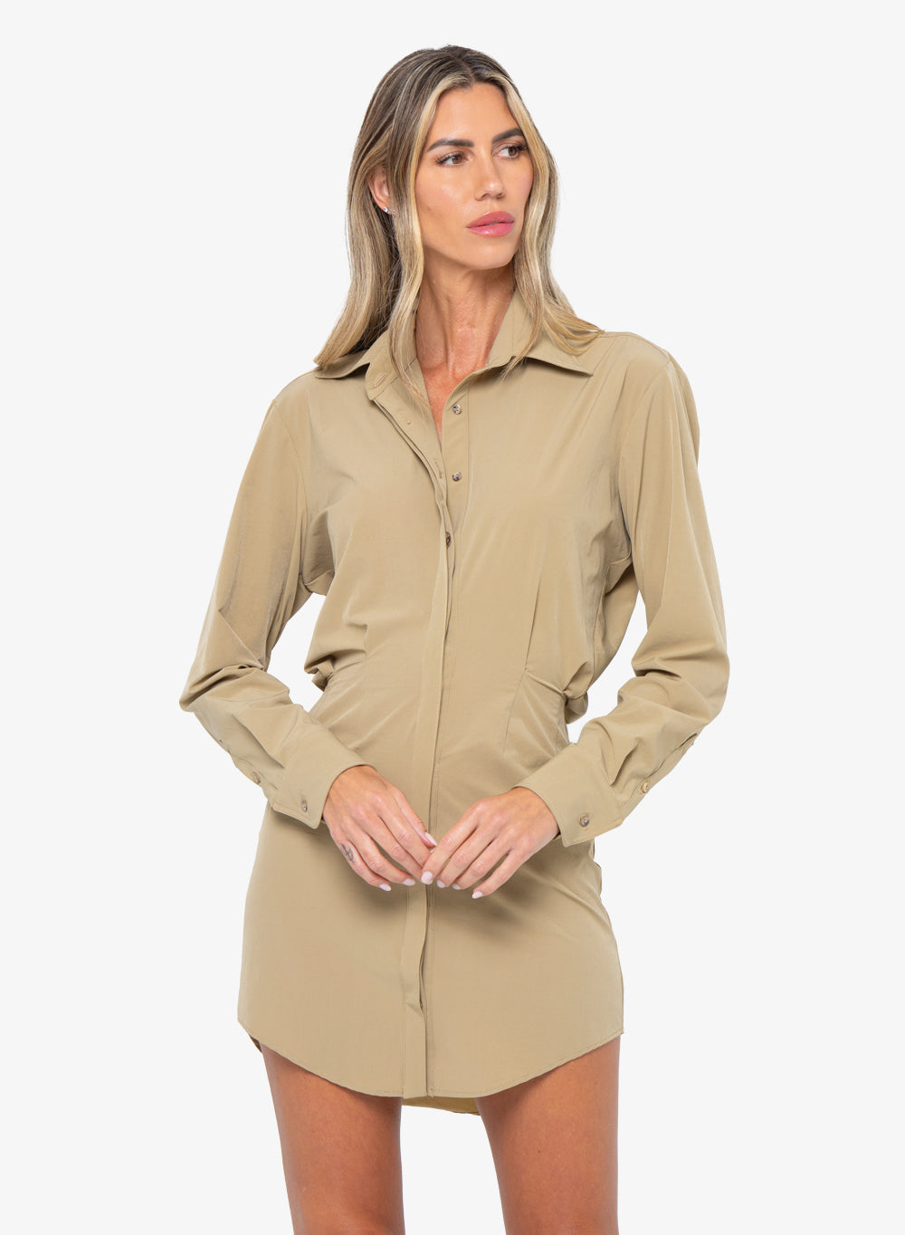 JBQ - Althea Dress - Biscotti -