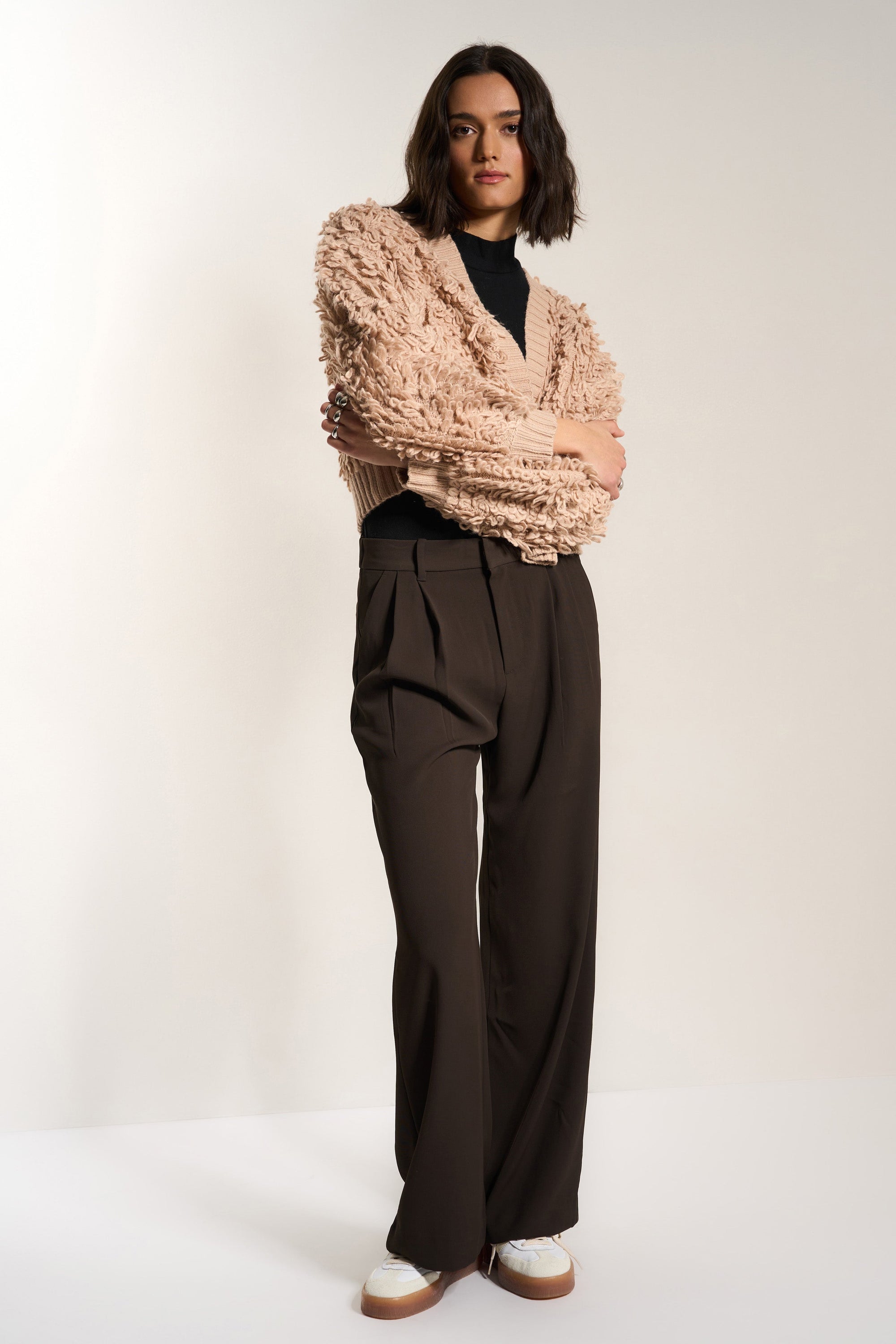 Callahan Knitwear - Amara Cardi - Raw Umber -