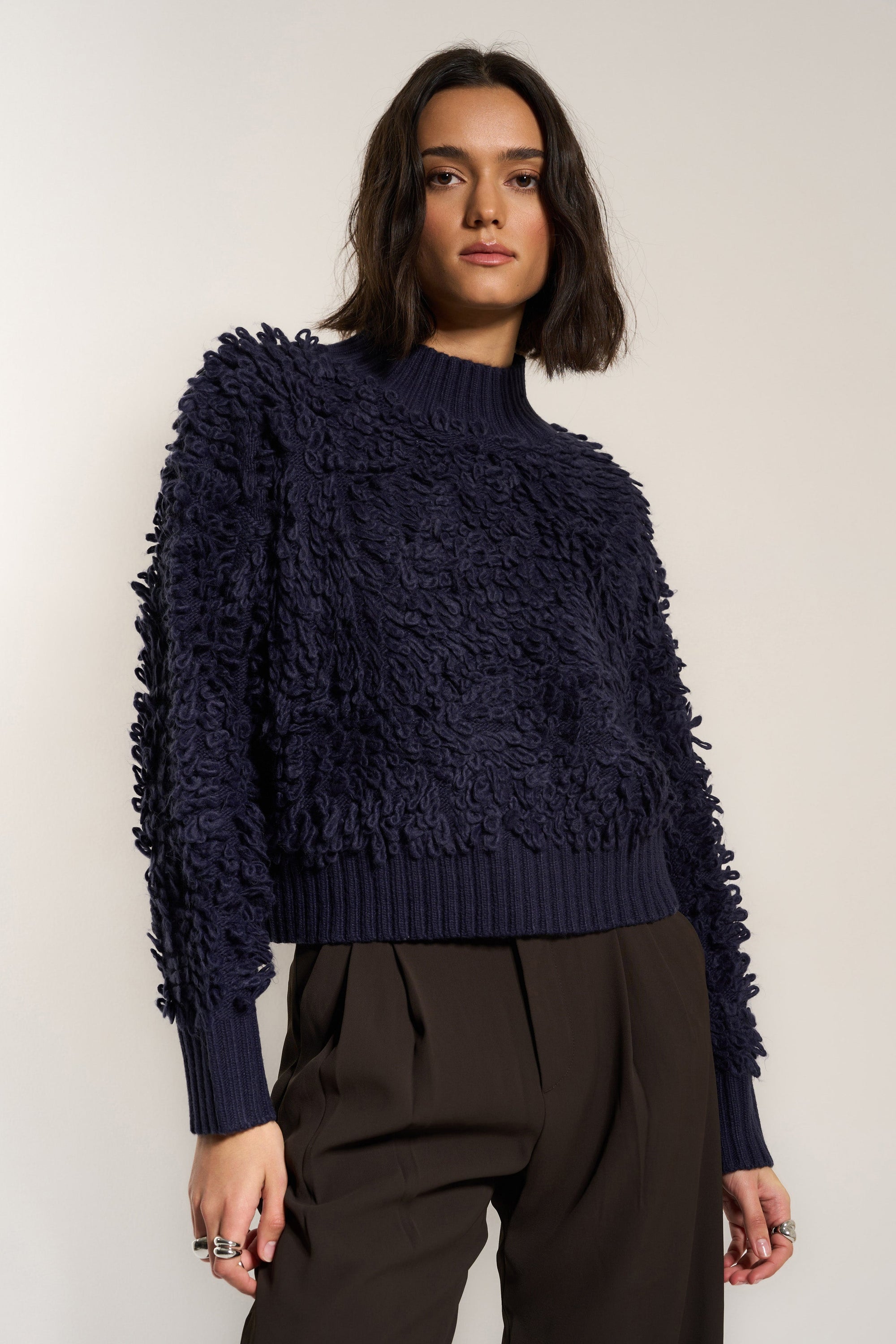 Callahan Knitwear - Amara Turtleneck - Navy -