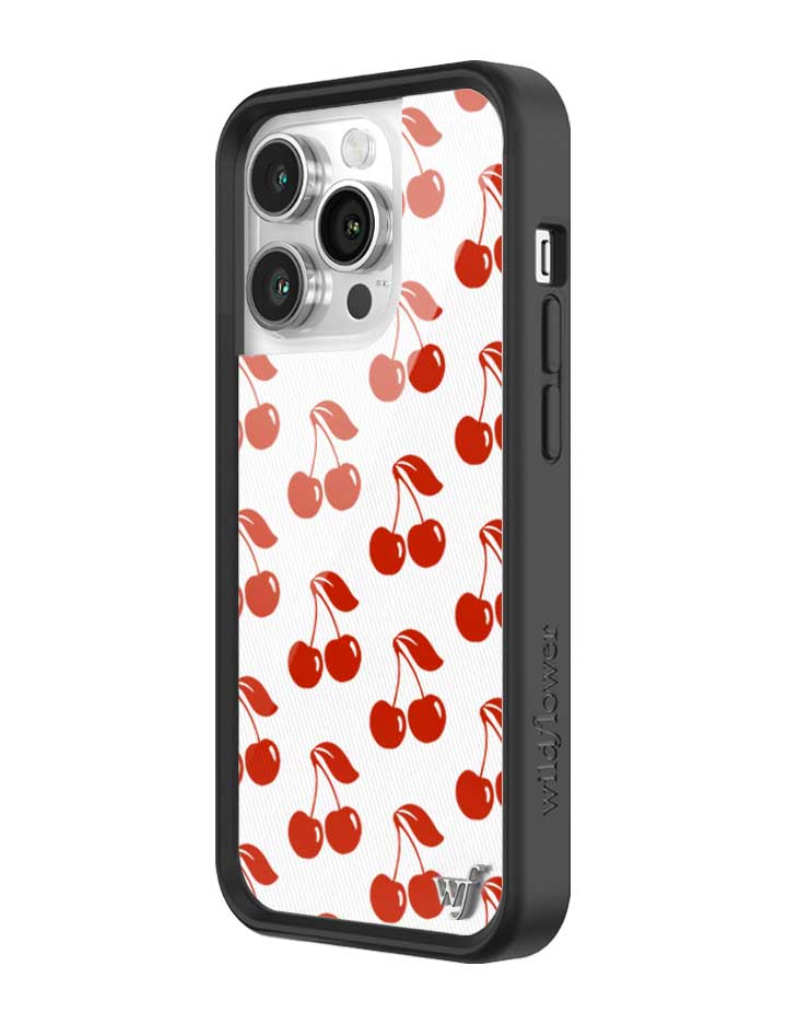 Wildflower iPhone case 14 Pro American Cherries Red Cute