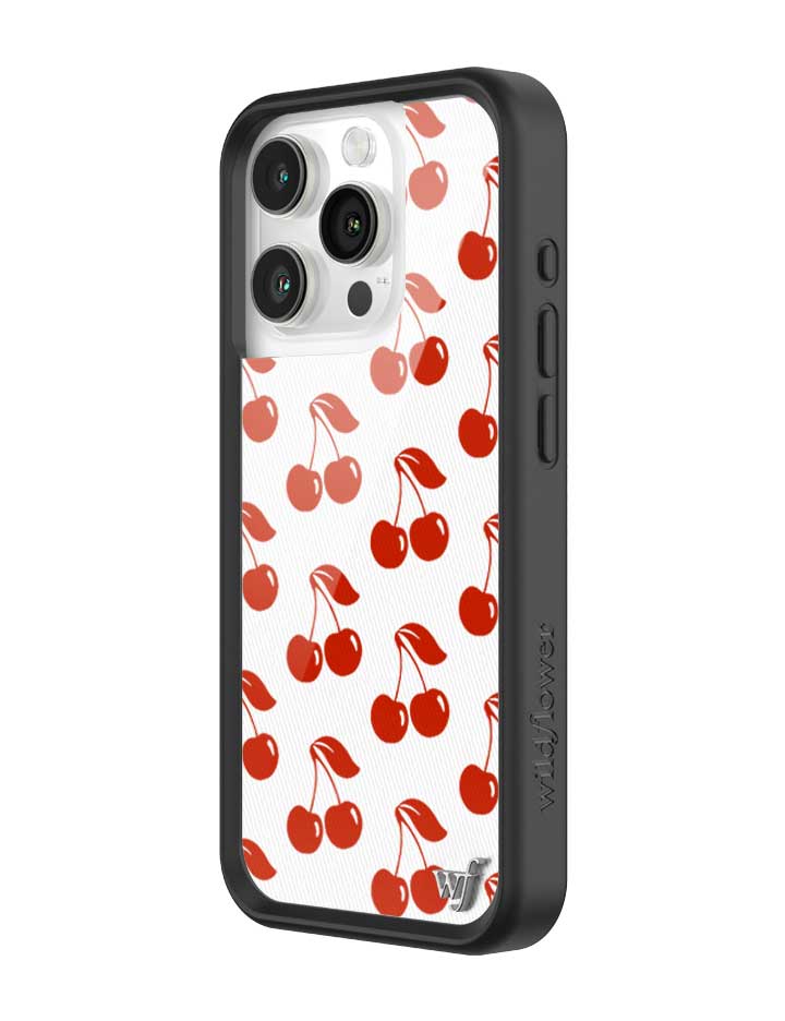 Wildflower iPhone case 15 Pro American Cherries Red Cute