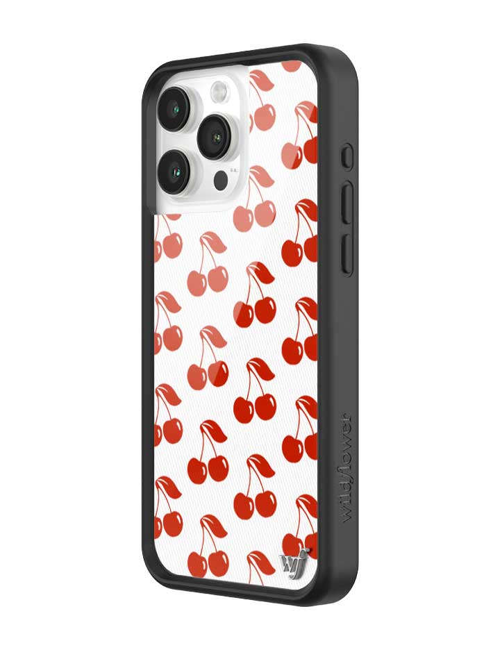 Wildflower iPhone case 15 Pro Max American Cherries Red Cute