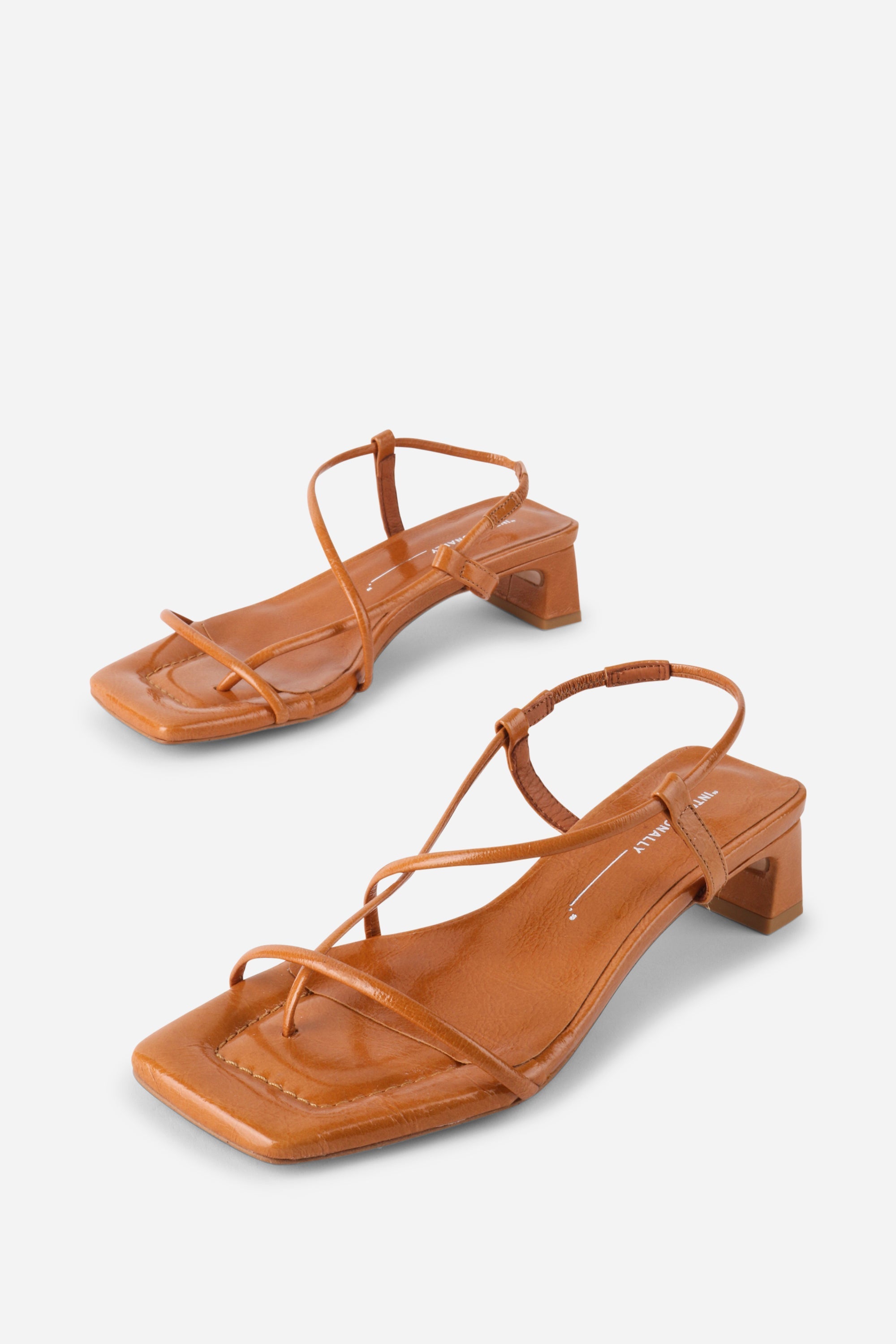 Intentionally Blank - Anca Patent Leather Heel - TOFFEE PATENT LEATHER