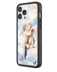 wildflower iphone case 13 pro max angels blue white