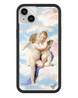 wildflower iphone case 14 angels blue white