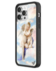 wildflower iphone case 14 pro max angels blue white