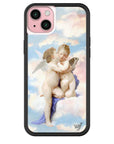 wildflower iphone case 15 plus angels blue white