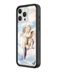 wildflower iphone case 16 pro max angels blue white