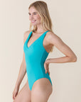 Andie Swim - The Elwood One Piece - Cyan, Long Torso -