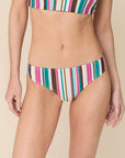 Andie Swim - Classic Bikini Bottom - Retro Stripe -