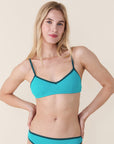 Andie Swim - The Bells Bikini Top - Cyan -