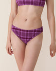 Andie Swim - The Classic Bikini Bottom - Crocus Plaid -