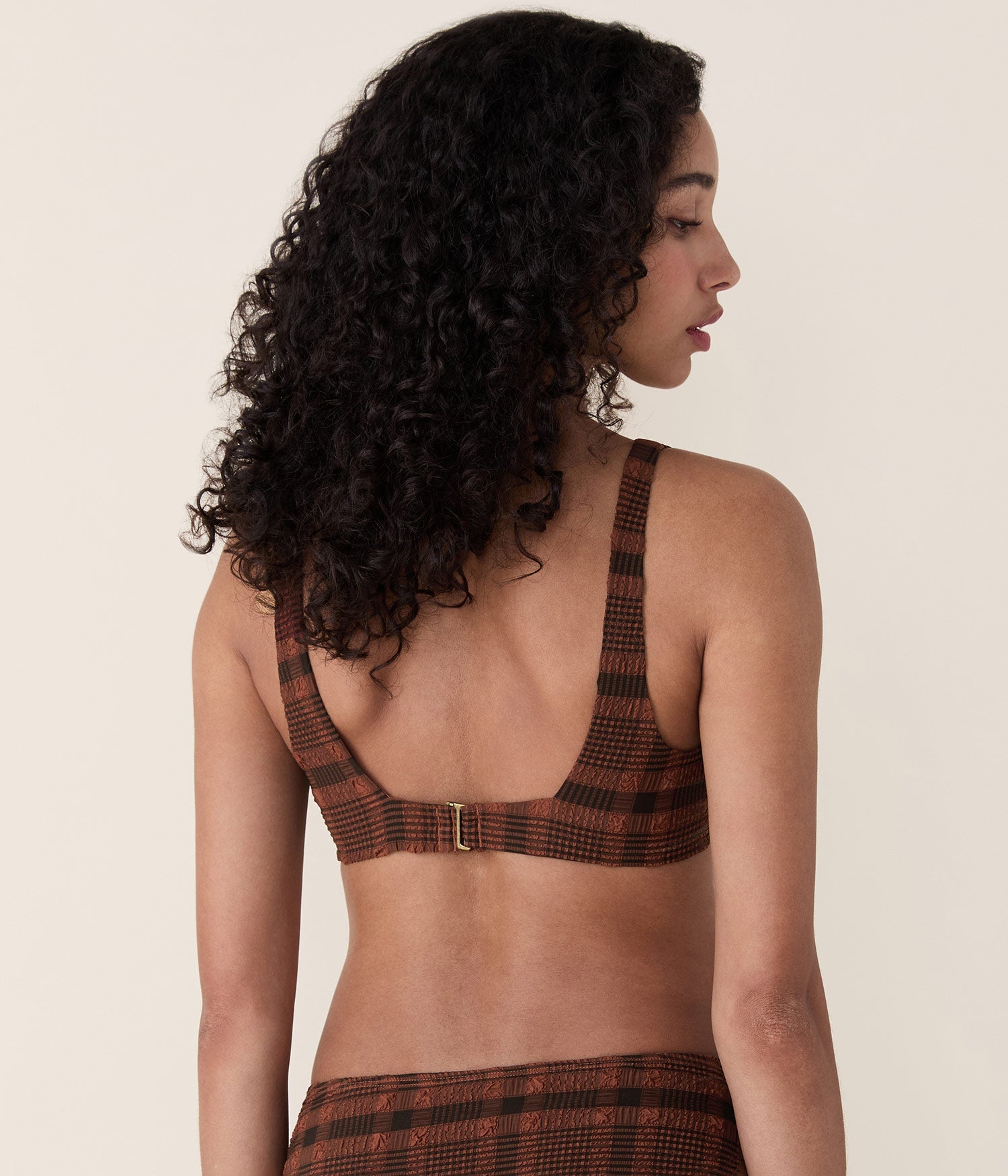 Andie Swim - The Rye Bikini Top - Sierra Plaid -