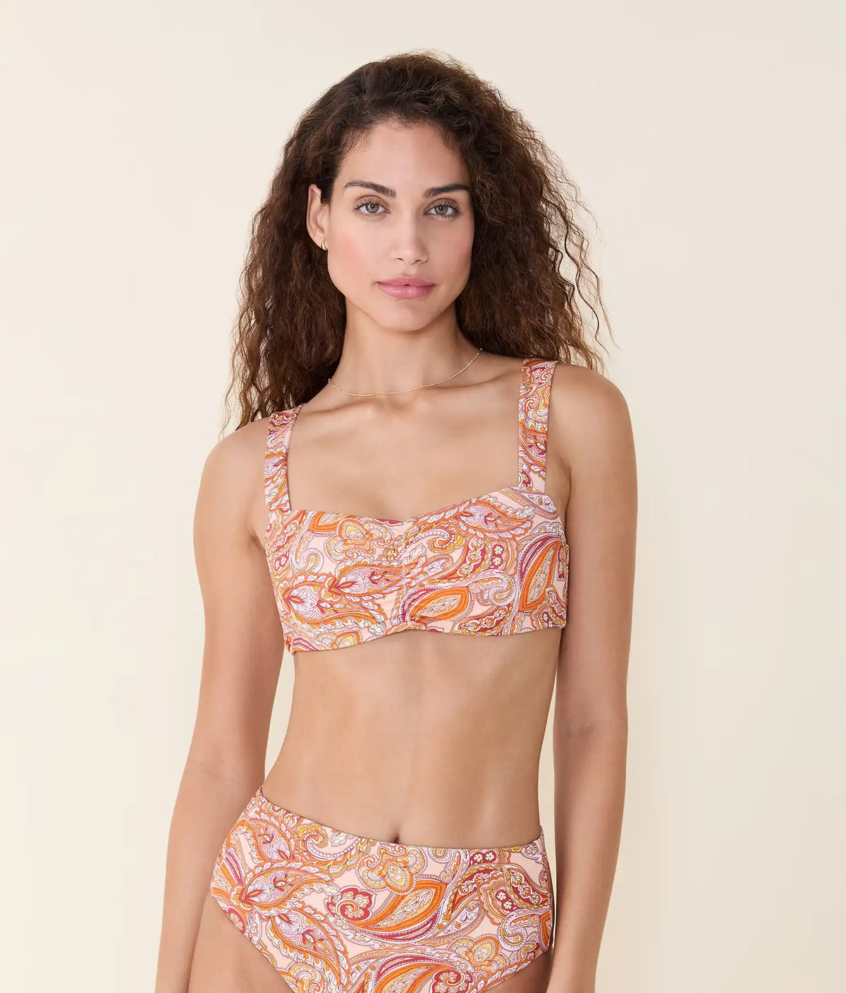Andie Swim - Sahara Bikini Top - Sunset Paisley -