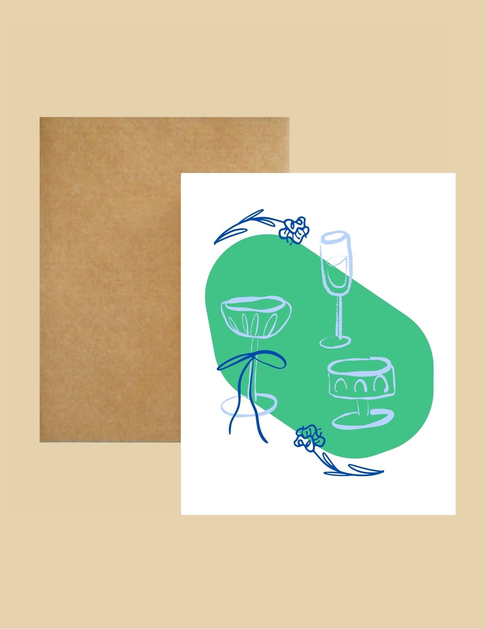Nice Paper - Greeting Card - Around the Table -