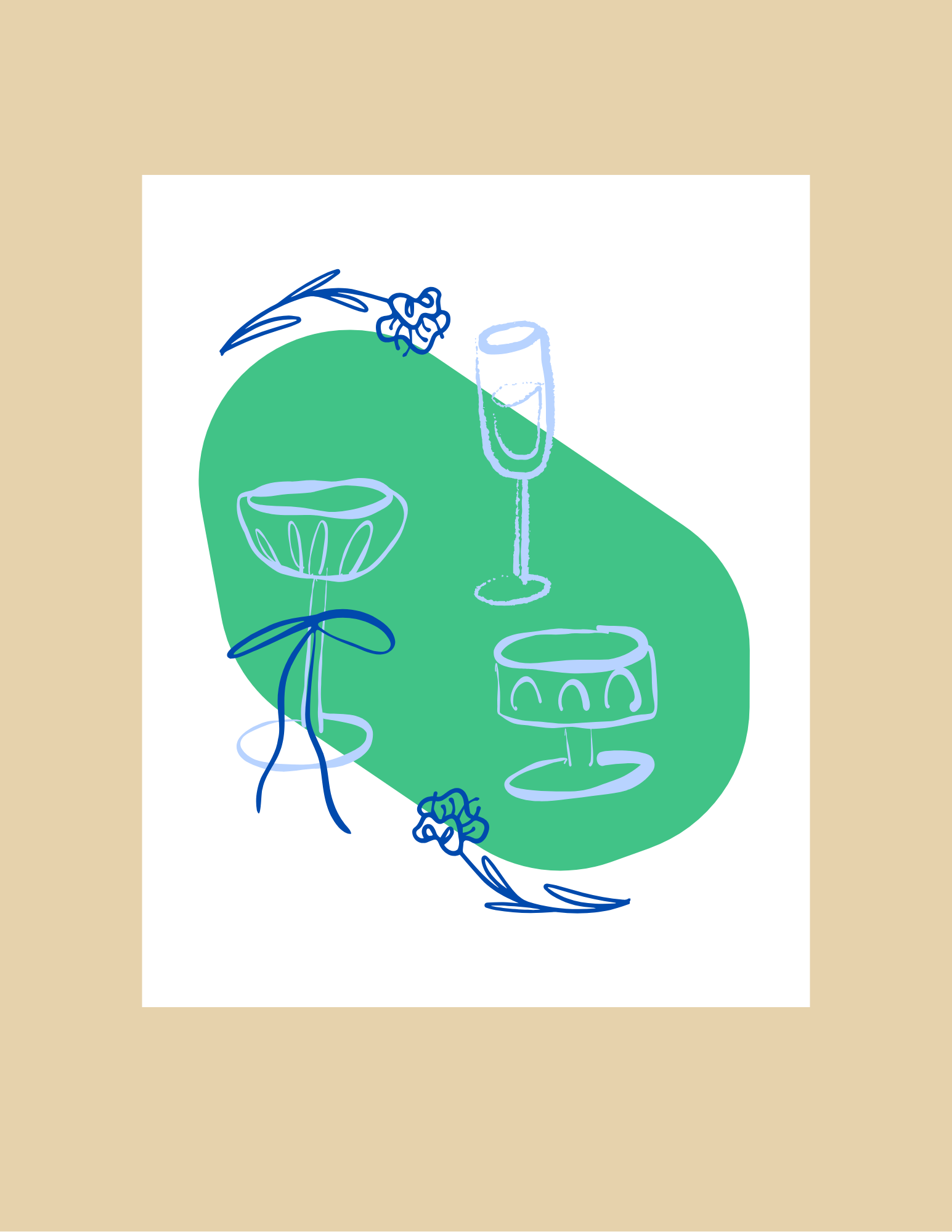 Nice Paper - Greeting Card - Around the Table -