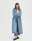 Oliver Logan - Ryland Trench Coat - Indigo Rinse -
