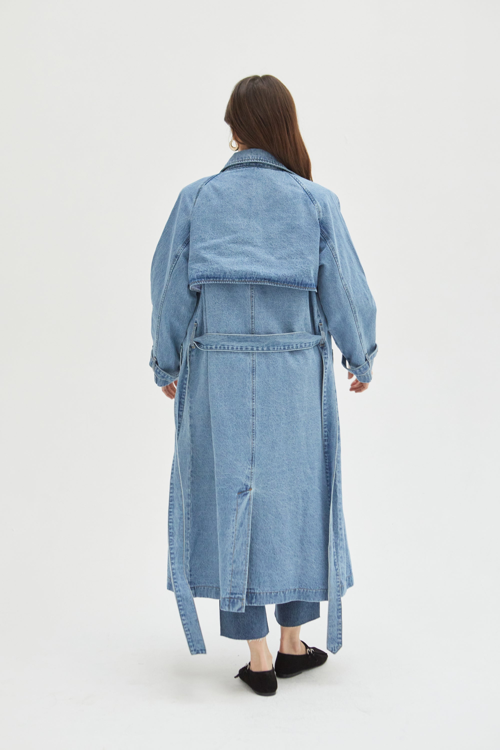 Oliver Logan - Ryland Trench Coat - Indigo Rinse -