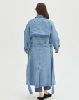Oliver Logan - Ryland Trench Coat - Indigo Rinse -