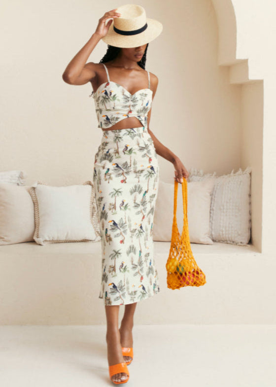 Hilary MacMillan - Tropics A-Line Skirt -