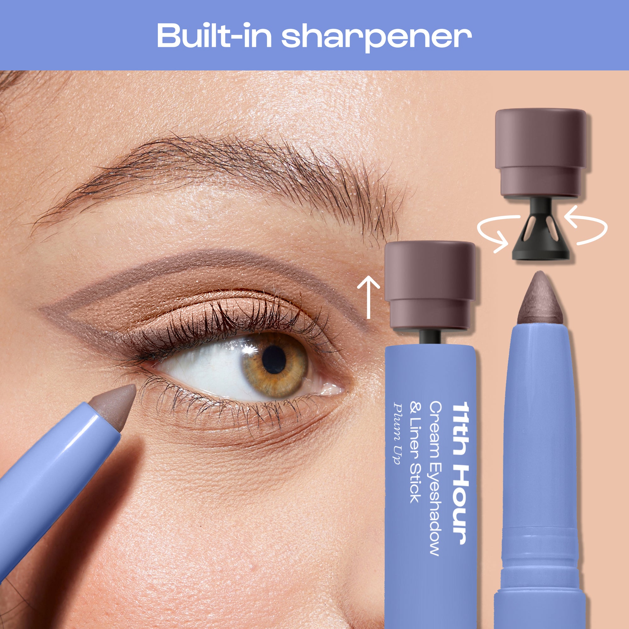Alleyoop - 11th Hour Cream Eyeshadow & Liner Stick - Plum Up -